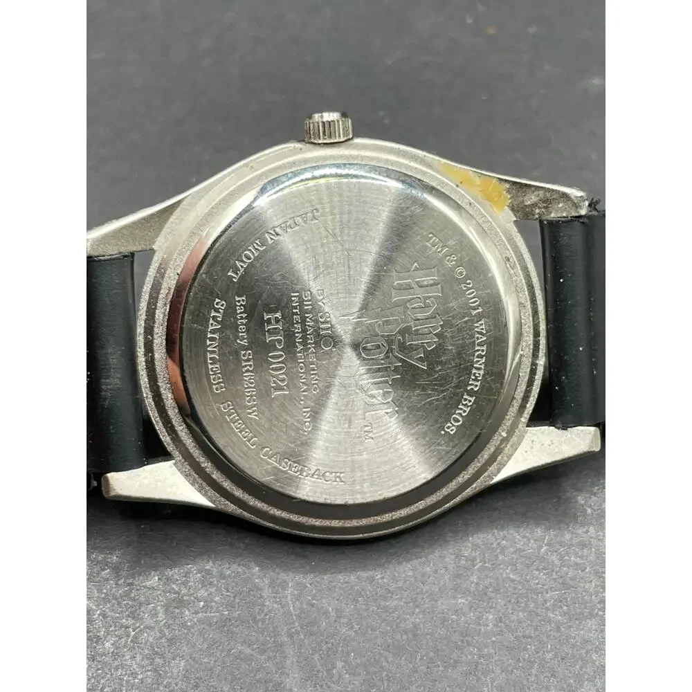 Harry Potter HP0021 Watch Holographic Dial Silver Tone Black Band 34MM